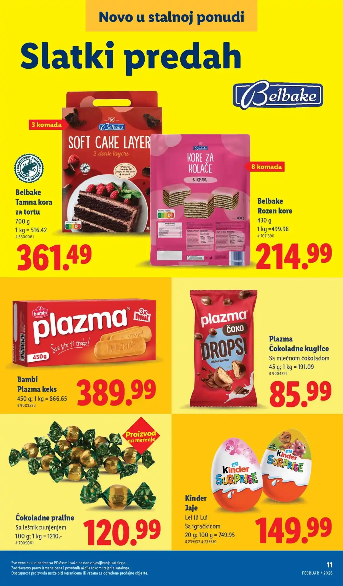Lidl katalog sniženja „Novo, a već omiljeno“ – strana 11, februar 2026 Srbija