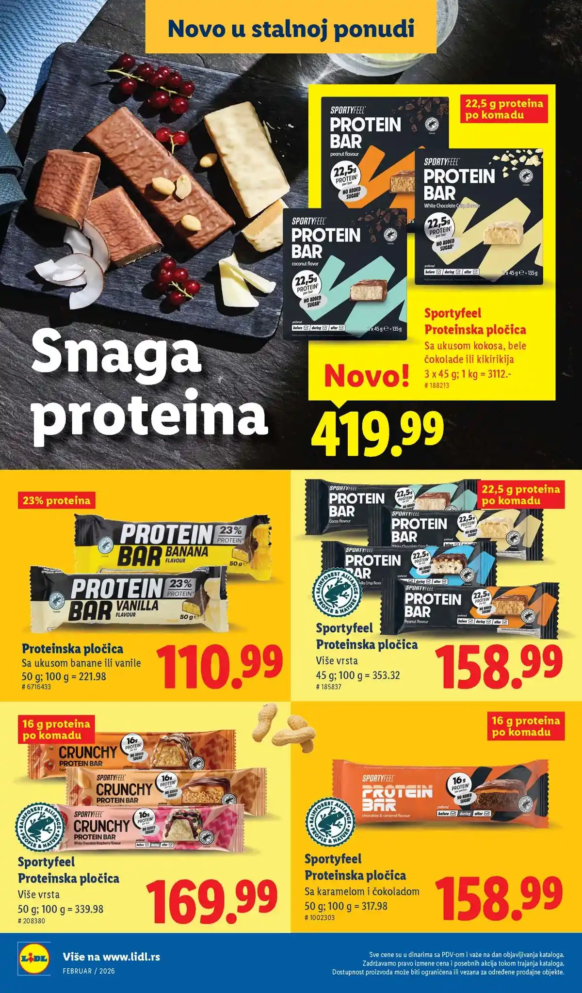 Lidl katalog sniženja „Novo, a već omiljeno“ – strana 12, februar 2026 Srbija