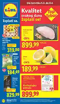 Lidl akcija katalog sniženja februar 2026 Srbija