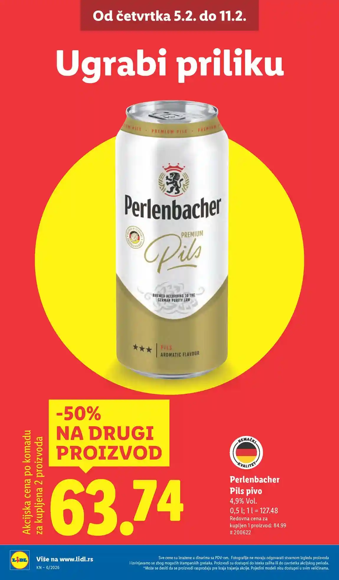 Lidl katalog sniženja strana 6 februar 2026