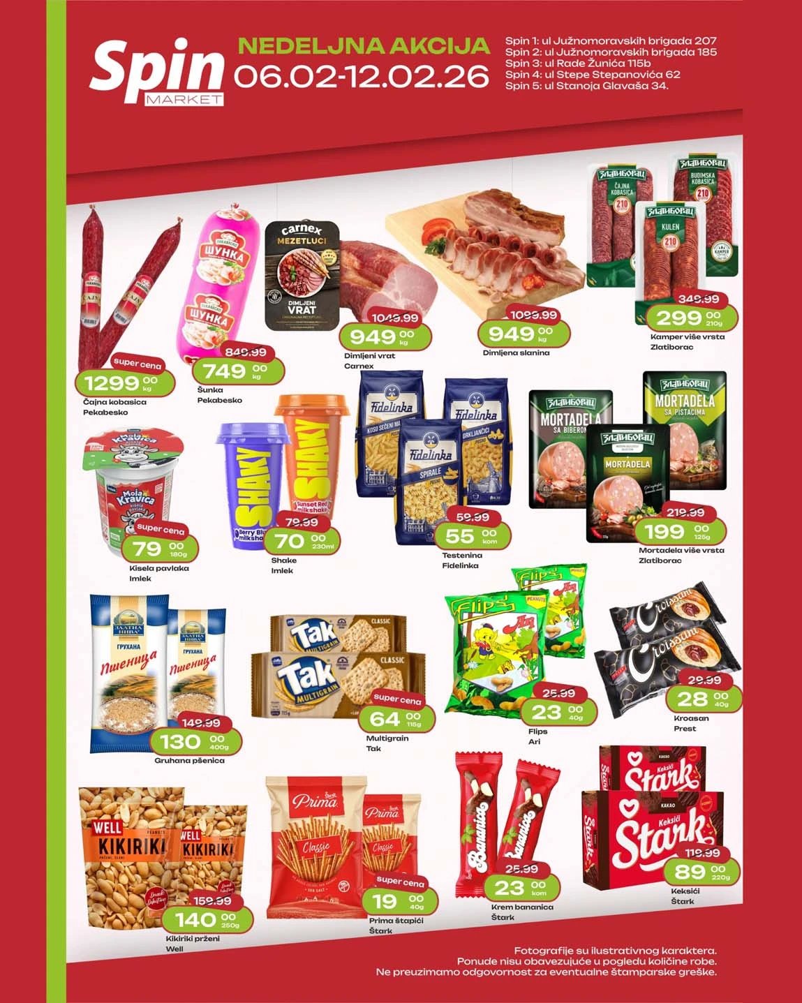 SPIN marketi katalog sniženja do 12. februara 2026.