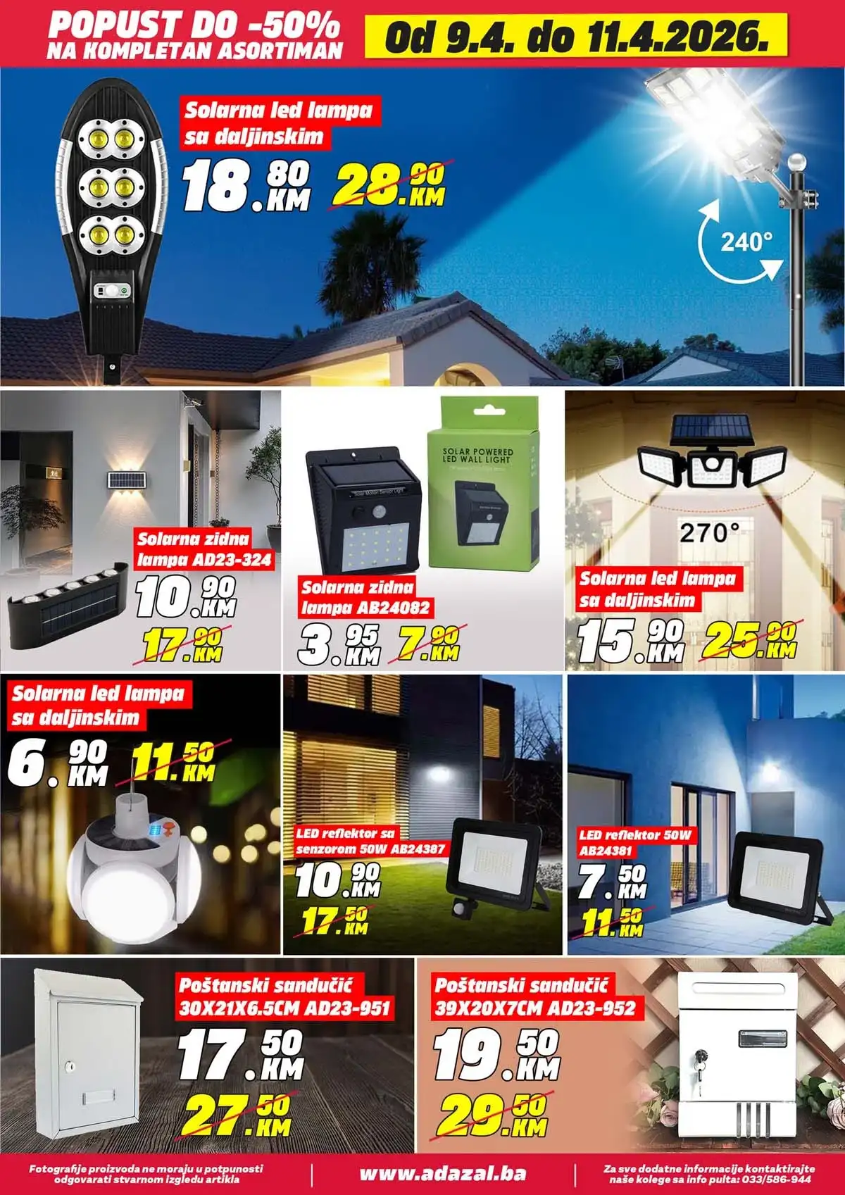 Adazal sniženja do 50 posto katalog april 2026 strana 9