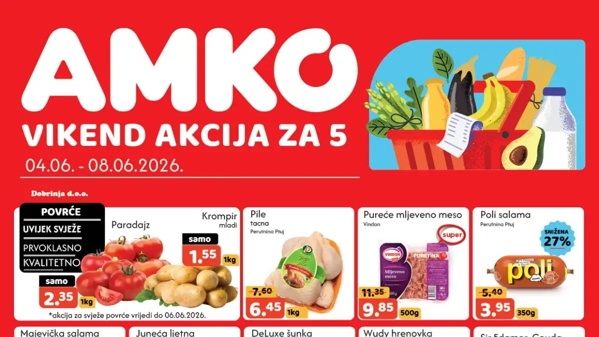 AMKO vikend akcija do 58% popusta od 04.06. do 08.06.2026