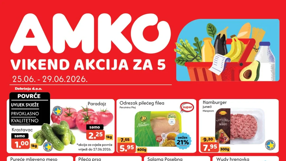 AMKO vikend akcija do 50% popusta važi od 25. do 29.06.2026.