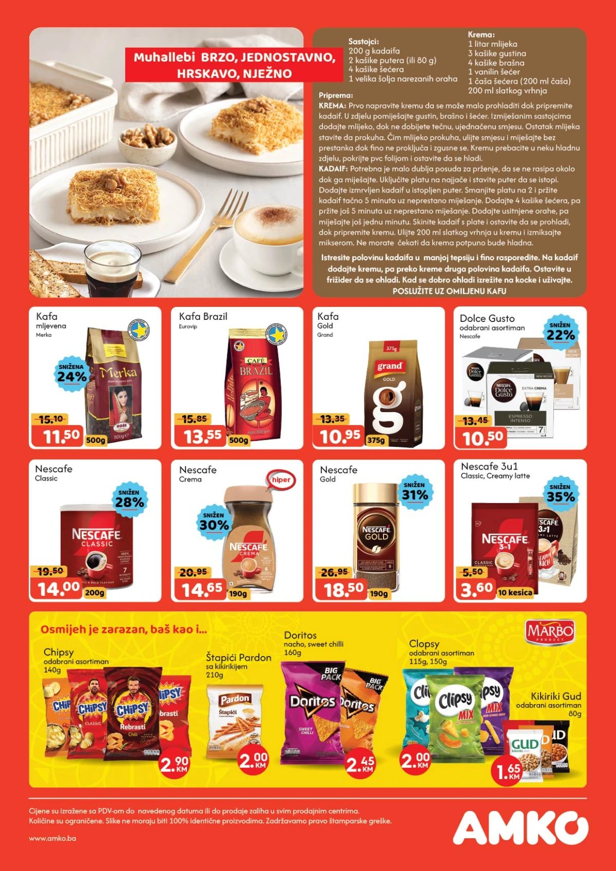 AMKO katalog akcija – kafa cappuccino instant napici i sokovi