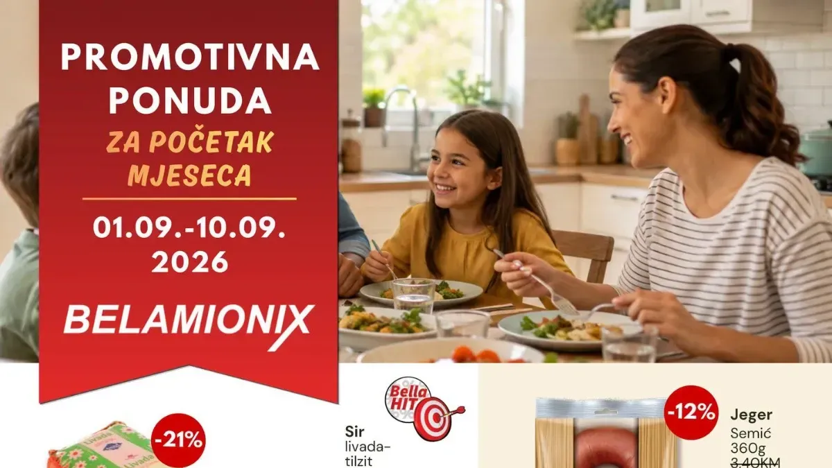 Belamionix promotivna ponuda do 10.09.2026. – prehrambeni proizvodi sniženi do 34%