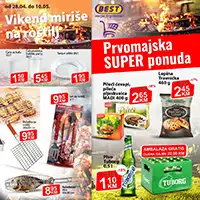 UTD BEST Prvomajska akcija roštilj meso ćevapi piletina piće i začini sniženja do 10.05.2026