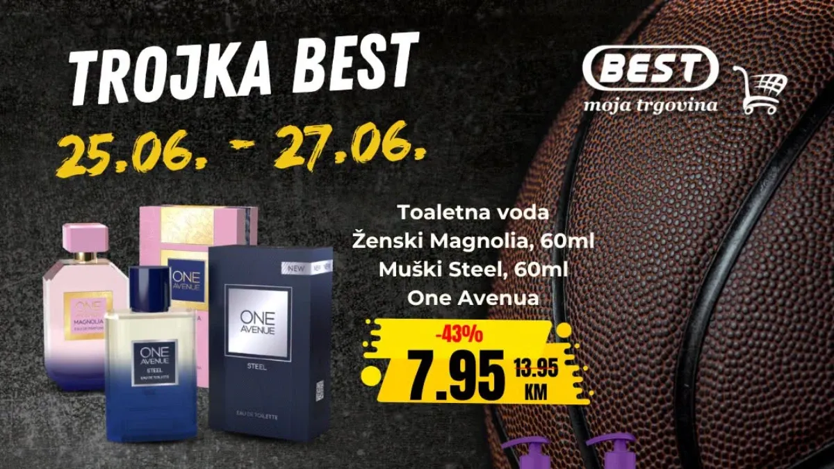 BEST Trojka akcija do 64% popusta – vikend ponuda sa velikim uštedama od 25. do 27.06.2026