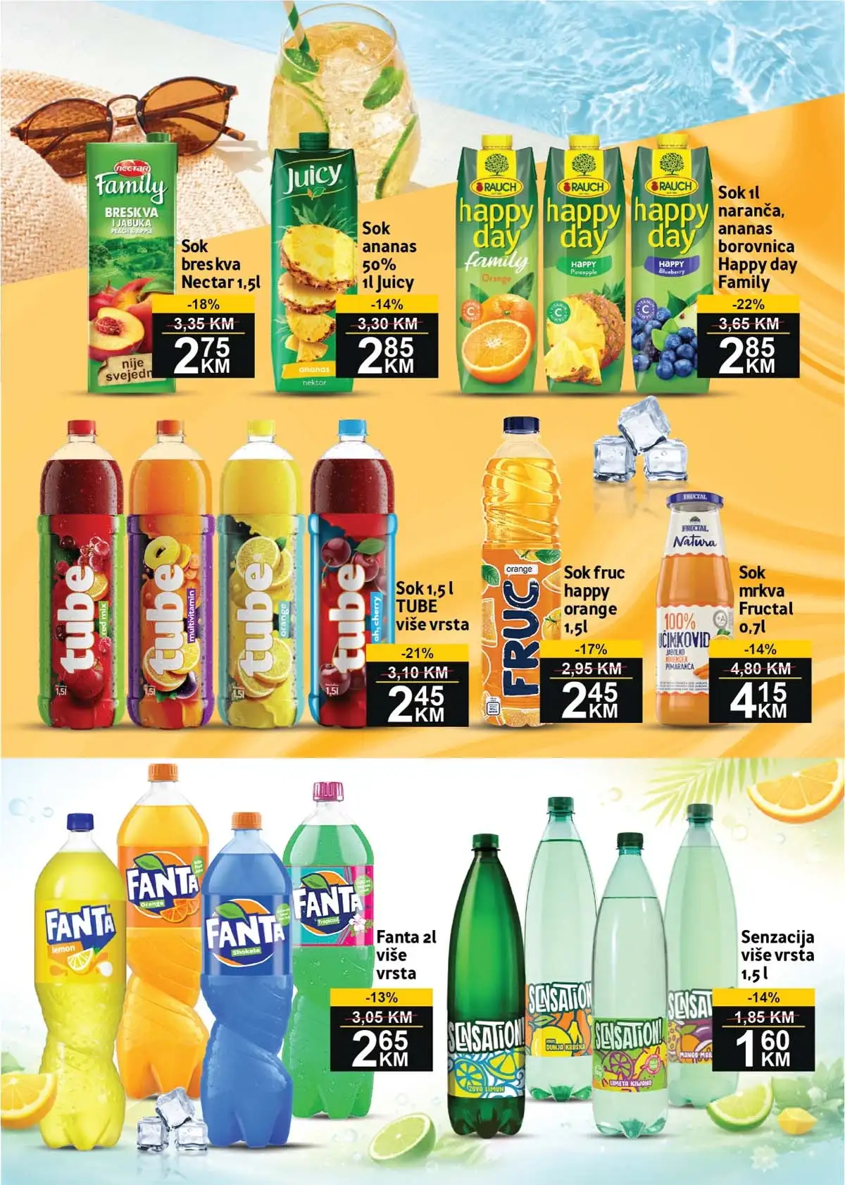 UTD BEST akcija katalog sniženja strana 6 piće i osnovne namirnice do 26. aprila 2026