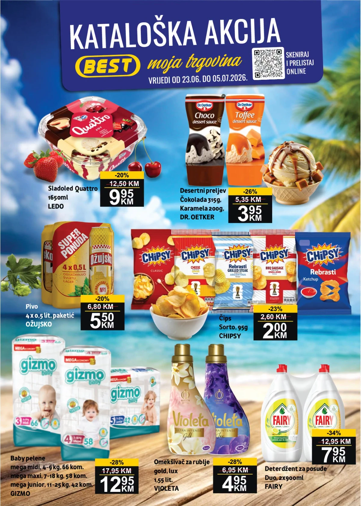 BEST katalog do 05.07.2026 – nova akcija sa popustima na prehranu, piće, kućnu hemiju i tehniku
