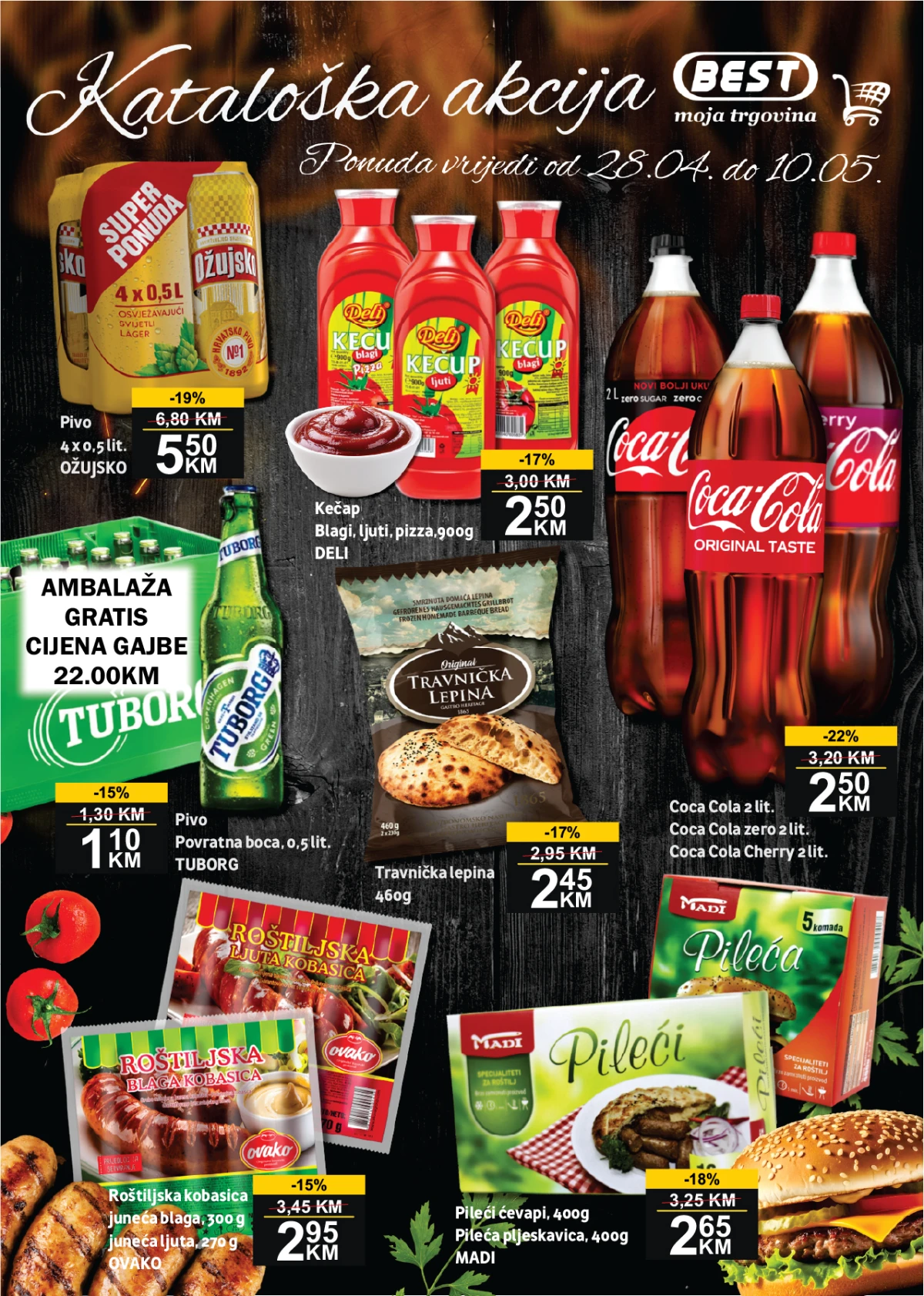UTD BEST akcija katalog – Coca Cola, roštilj, kečap i prehrana sniženja do 10. maja 2026