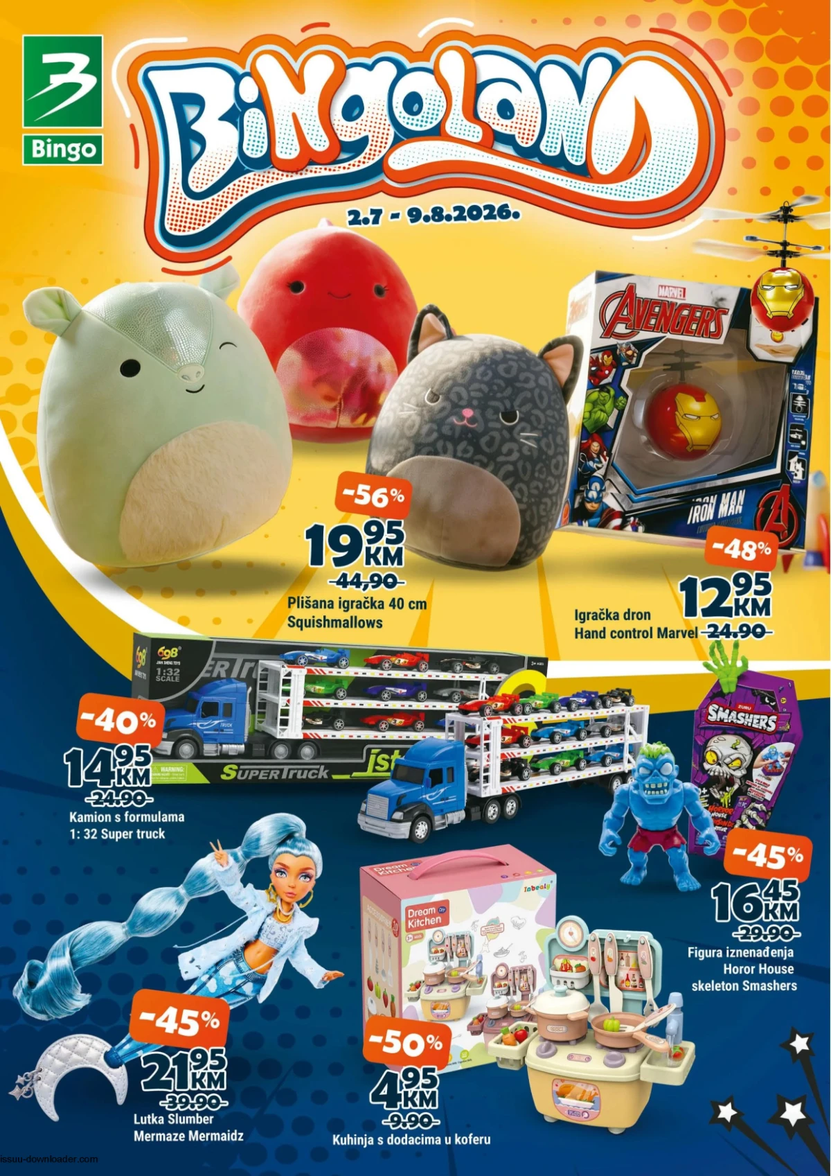 Bingo Bingoland katalog od 02.07. do 09.08.2026 sa popustima do 69 posto na igračke i opremu za djecu