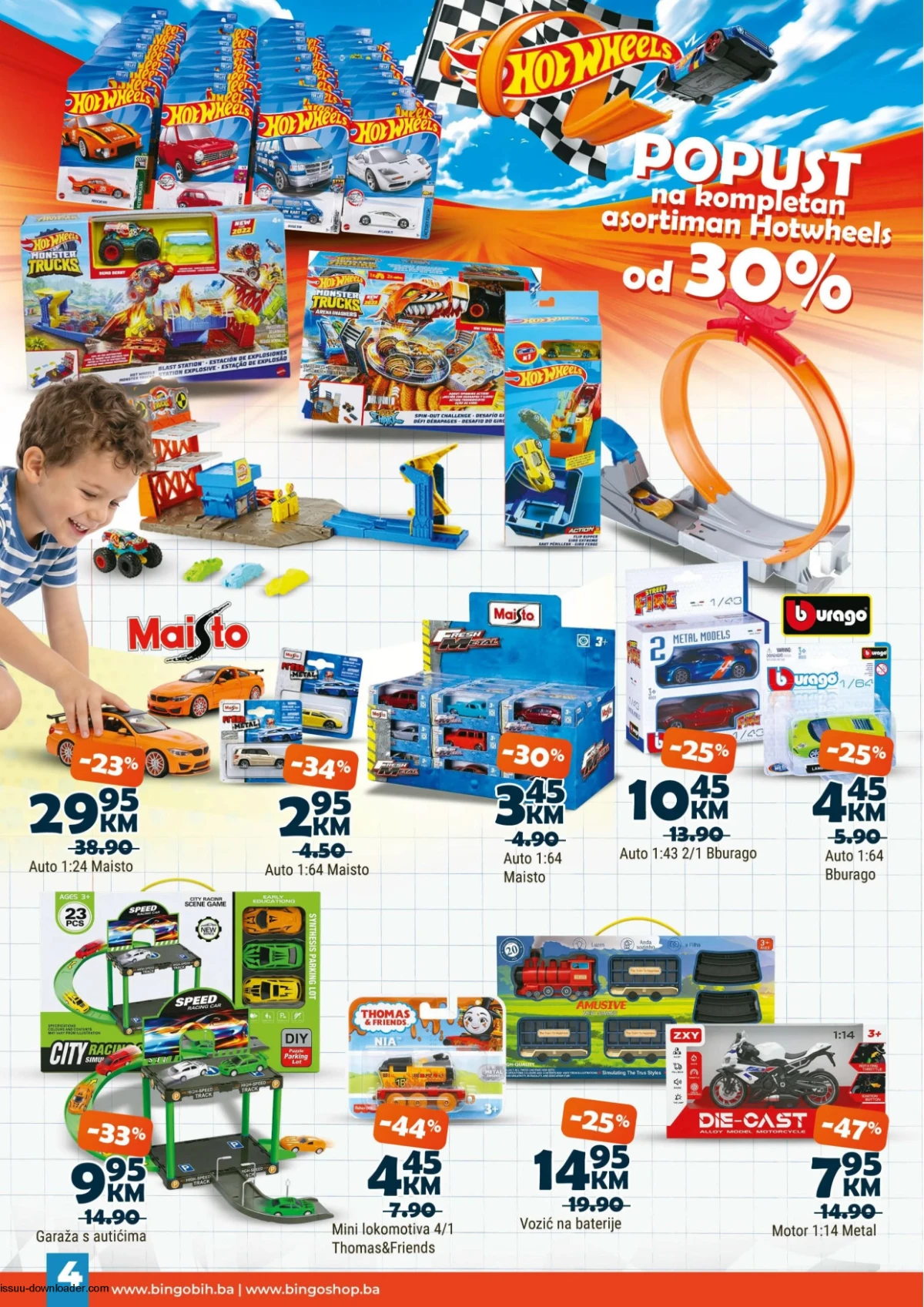 Bingo Bingoland katalog strana 4 Hot Wheels autići garaže i vozila za djecu