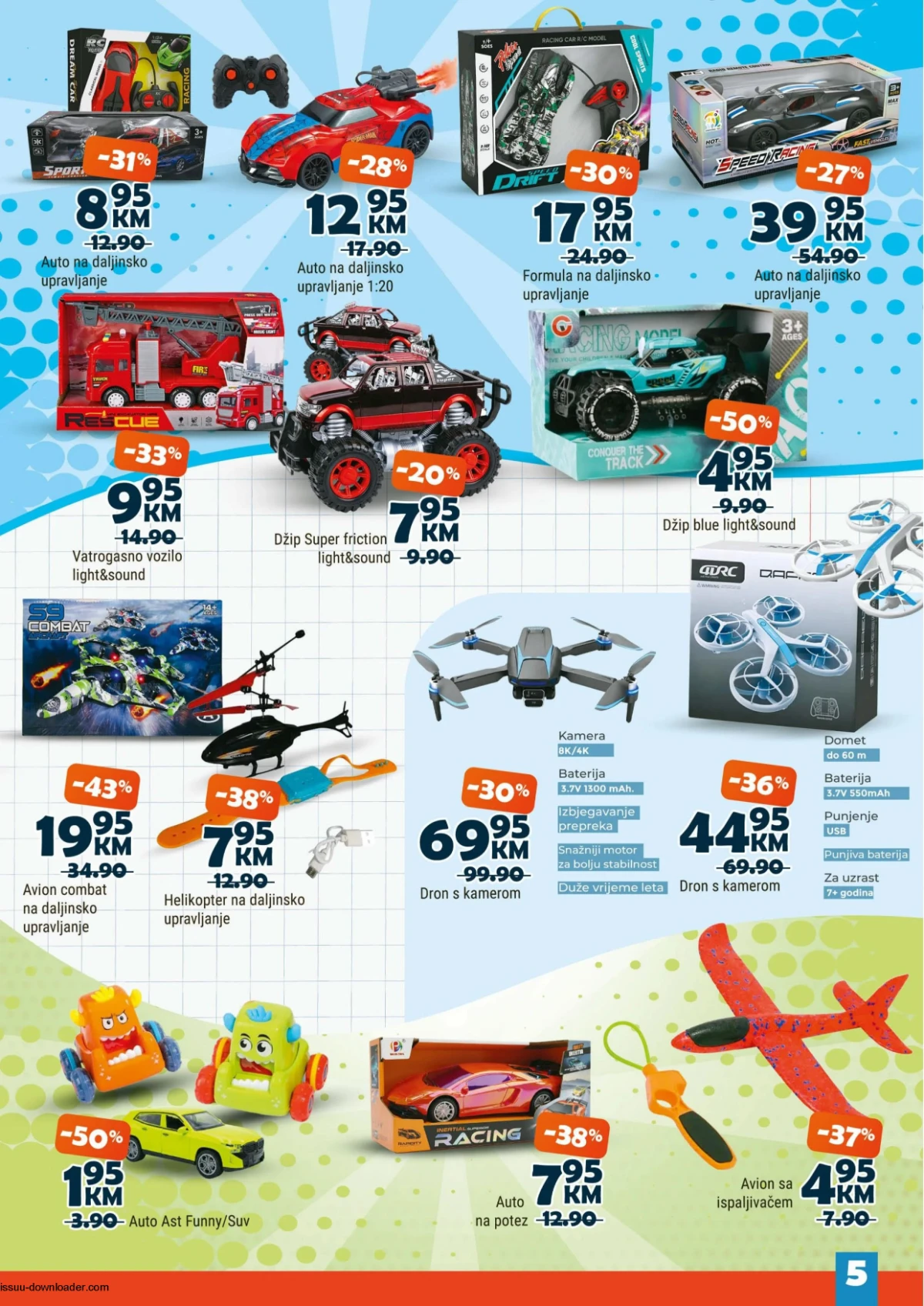 Bingo Bingoland katalog strana 5 vozila na daljinsko upravljanje dronovi i helikopteri