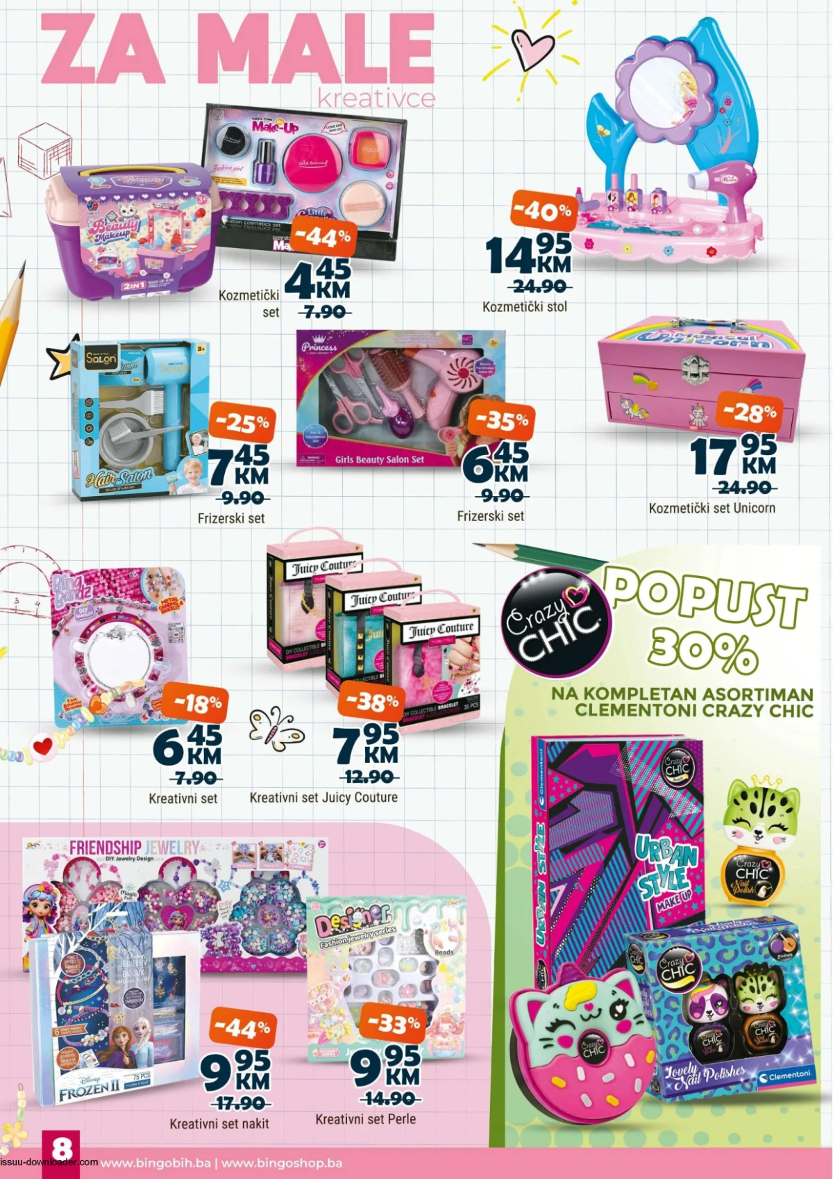 Bingo Bingoland katalog strana 8 kreativni setovi i kozmetičke igračke