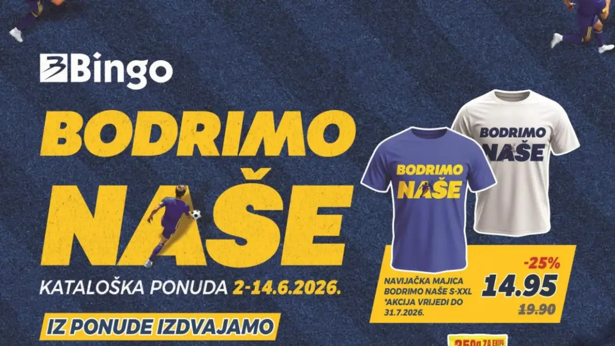 Bingo akcija do 50 posto popusta Bodrimo naše katalog od 02.06. do 14.06.2026