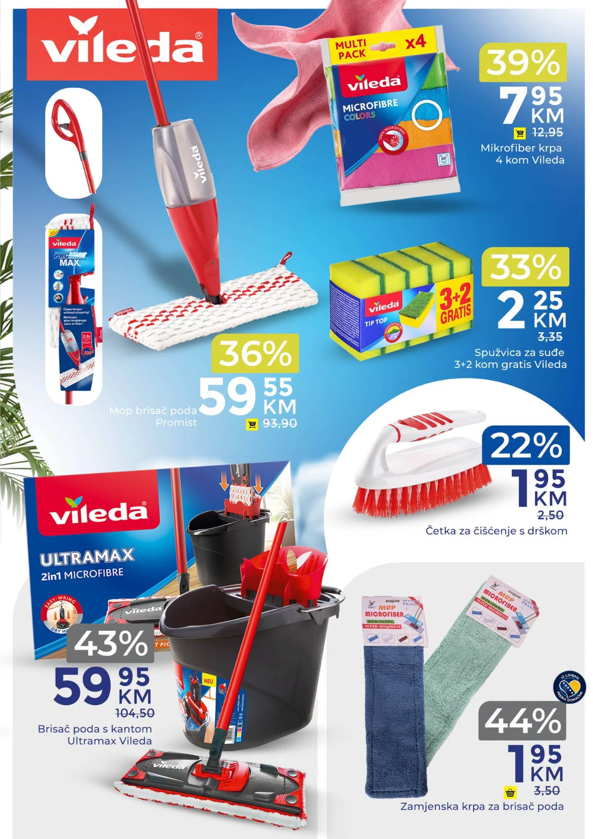 Bingo Čista ušteda Vileda mop krpe spužvice četke i zamjenska krpa do 44% do 08.06.2026 strana 5
