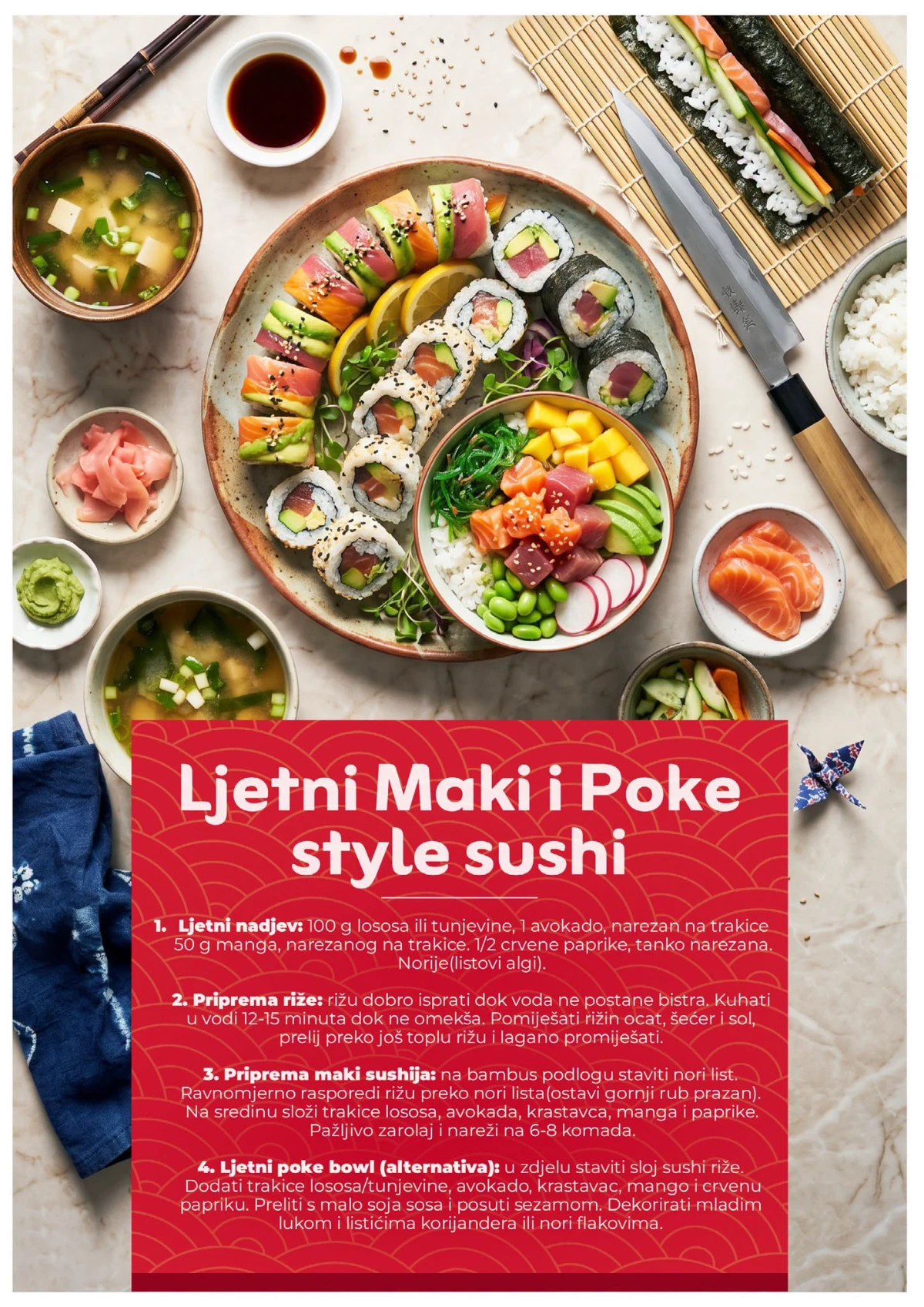 Bingo Gastro putovanje Japanom recept za sushi i poke bowl strana 2