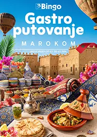Bingo katalog gastro putovanje Marokom sniženja do 37% egzotična hrana i kuhinja 04.05.–06.05.2026