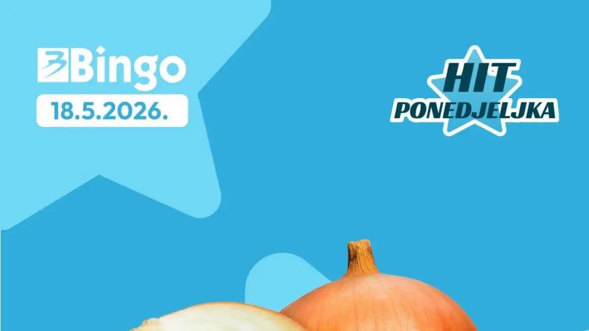 Bingo HIT PONEDJELJKA 18.05.2026 – crveni luk 0,90 KM po kilogramu u Bingo marketima