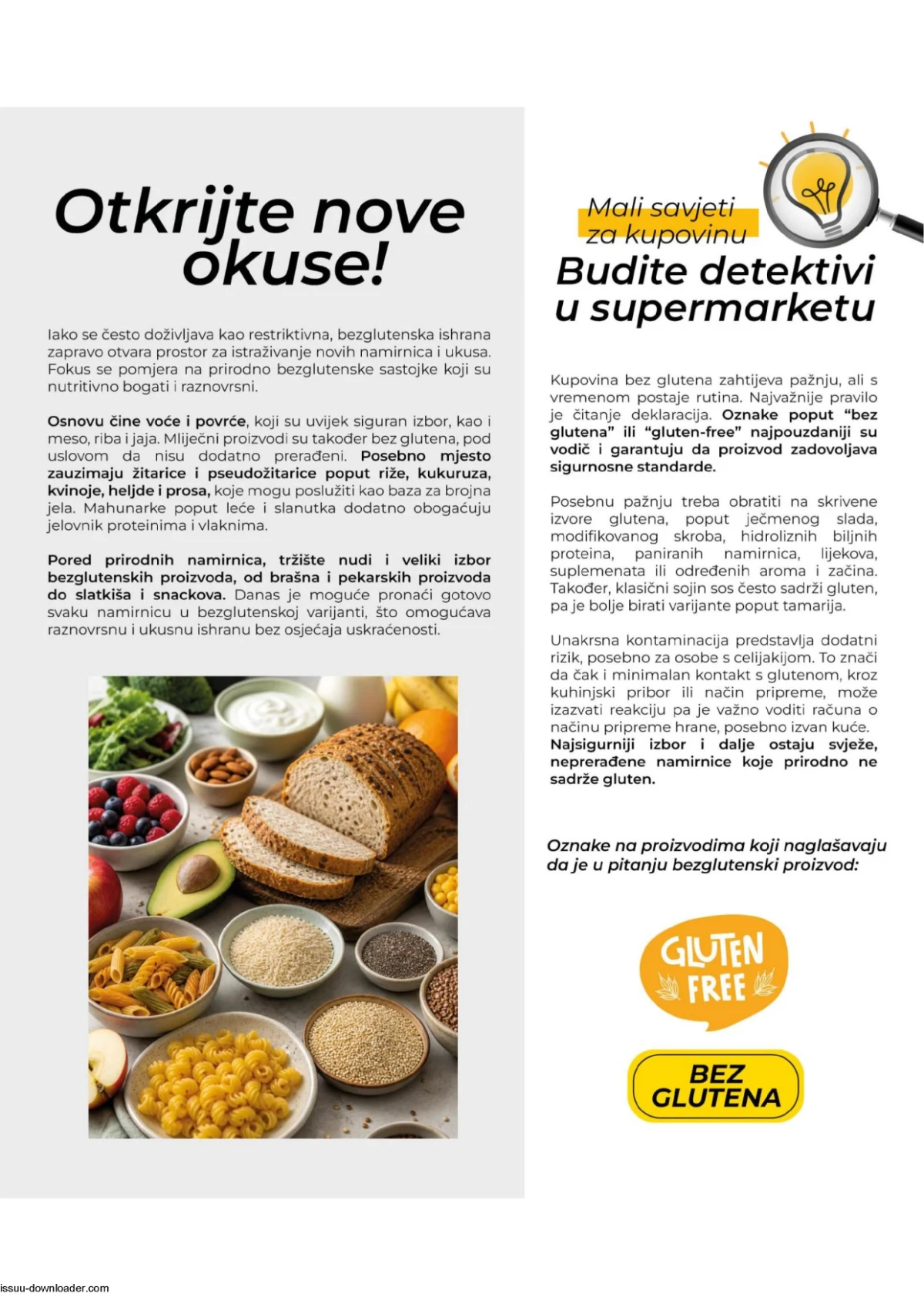 Bingo Magazin Plus katalog maj i jun 2026 gluten free obroci, hljeb i krekeri strana 13