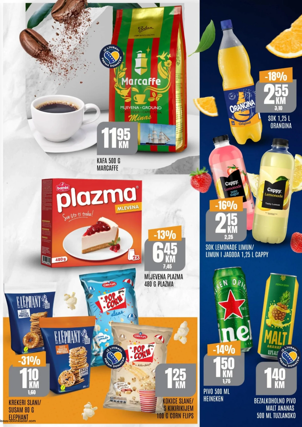 Bingo kafa, pića i grickalice na akciji