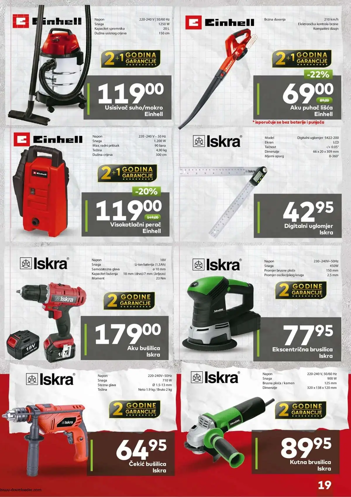 Bingo sniženja do 50% ručni alat radionica katalog akcija do 20.05.2026 strana 19