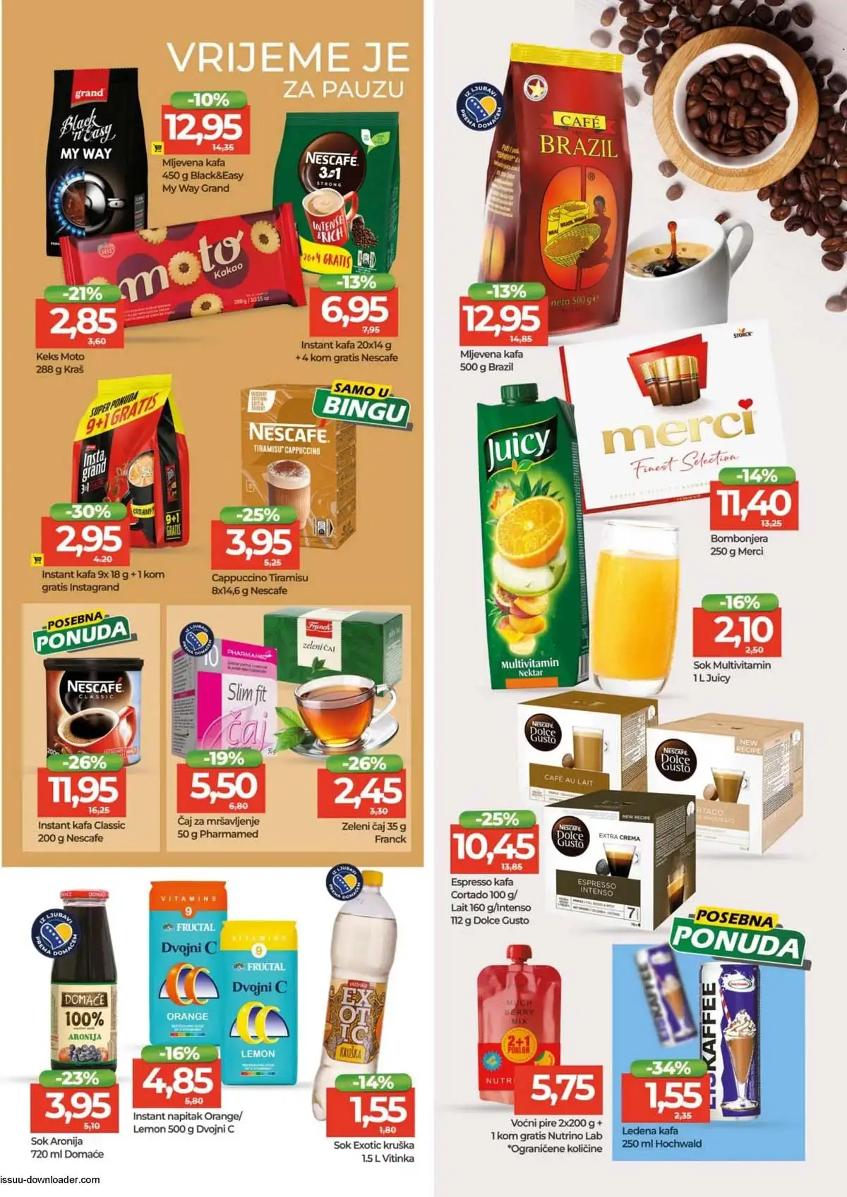 Bingo katalog strana 11 – sniženja do 19. aprila 2026. Bingo katalog sniženja – strana 11 – akcija do 19. aprila 2026.