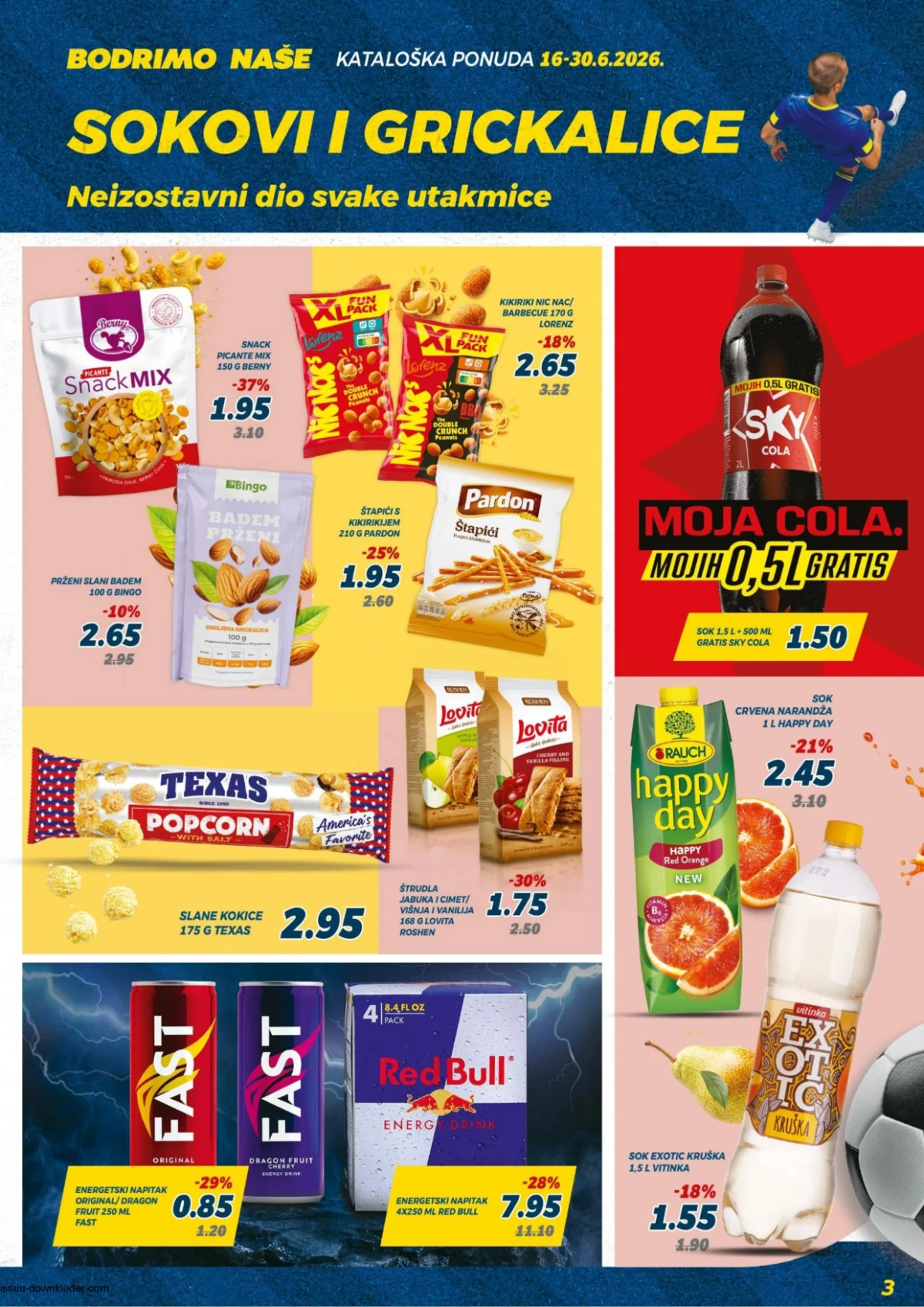 Bingo katalog strana 3 sokovi grickalice i energetski napici