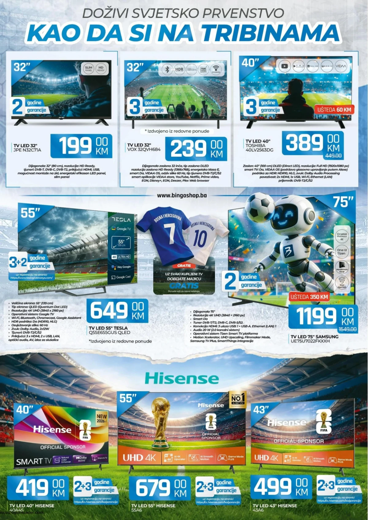 Bingo tehnika televizori i Smart TV uređaji do 10.07.2026 strana 2