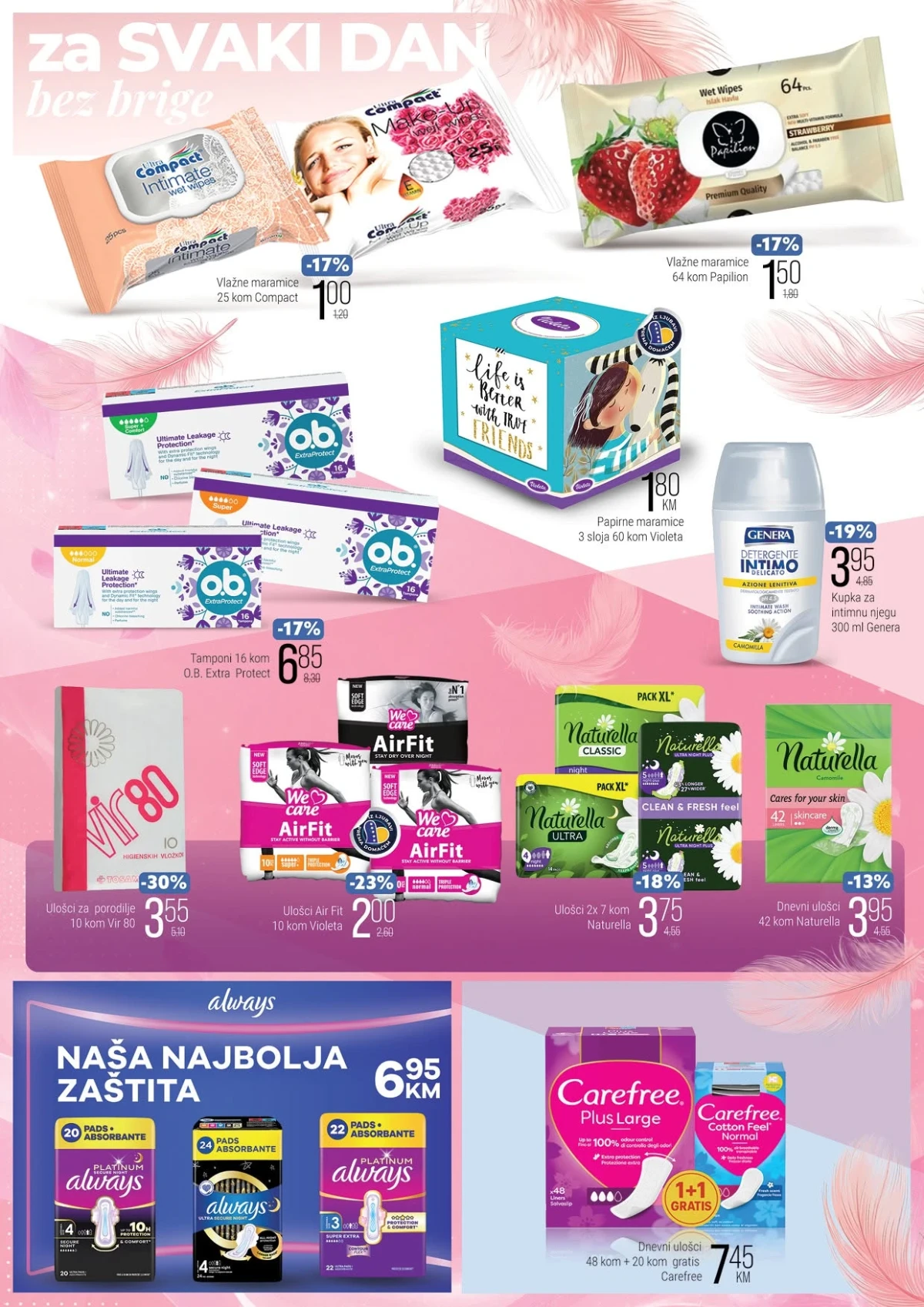 Bingo intimna njega ulošci tamponi i higijenski proizvodi
