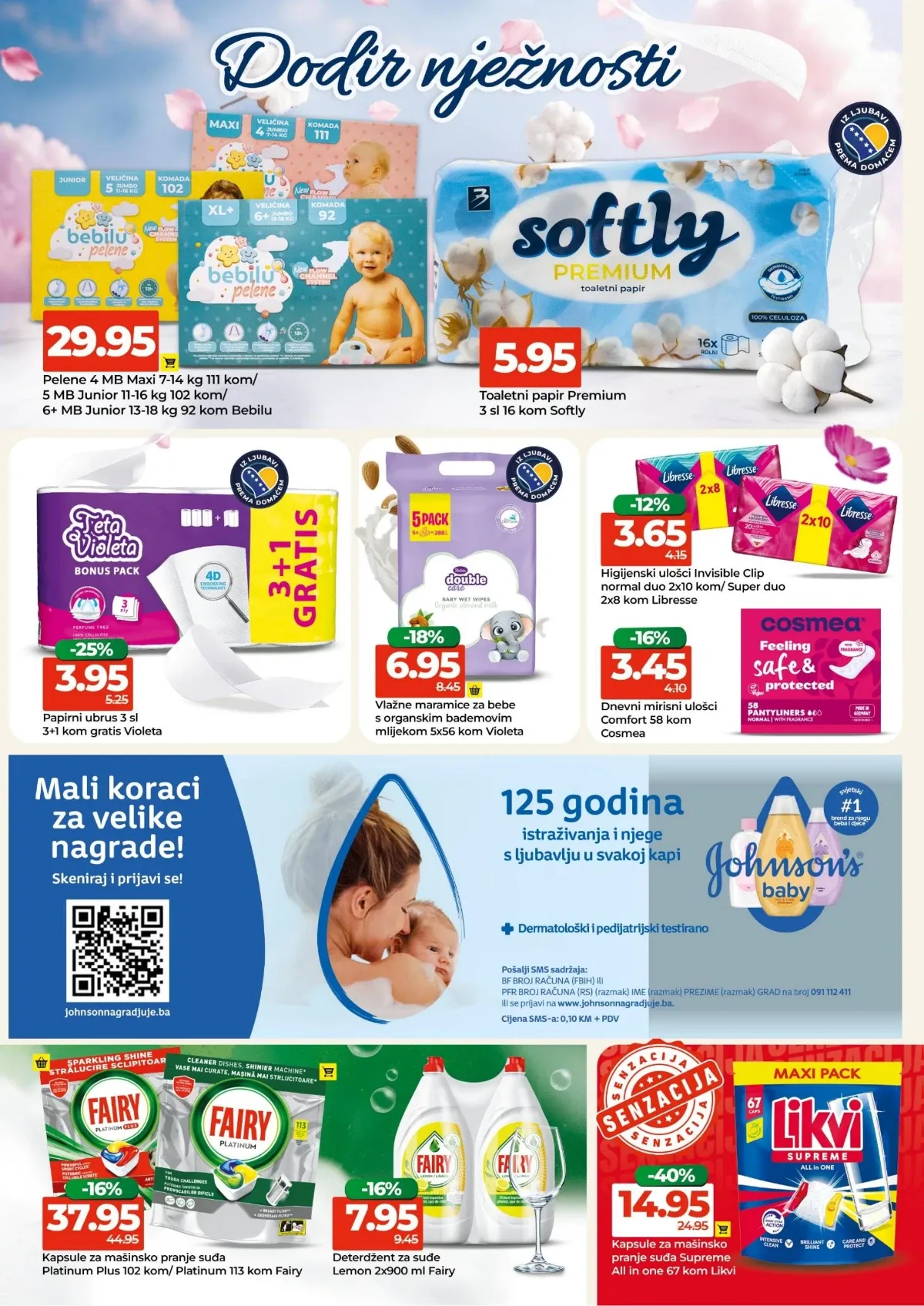 Bingo katalog do 16.08.2026. – pelene, vlažne maramice i proizvodi za bebe na akciji
