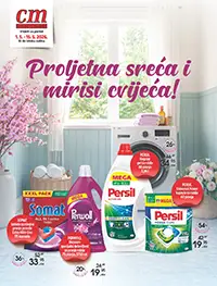 CM katalog maj 2026 sniženja do 54% parfemi šminka deterdženti Persil Somat Perwoll