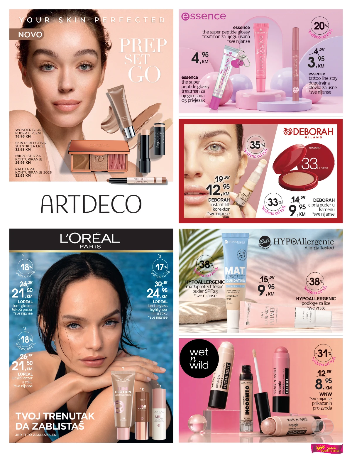CM katalog stranica 3 – L'Oréal, Artdeco, Essence i Wet n Wild akcija