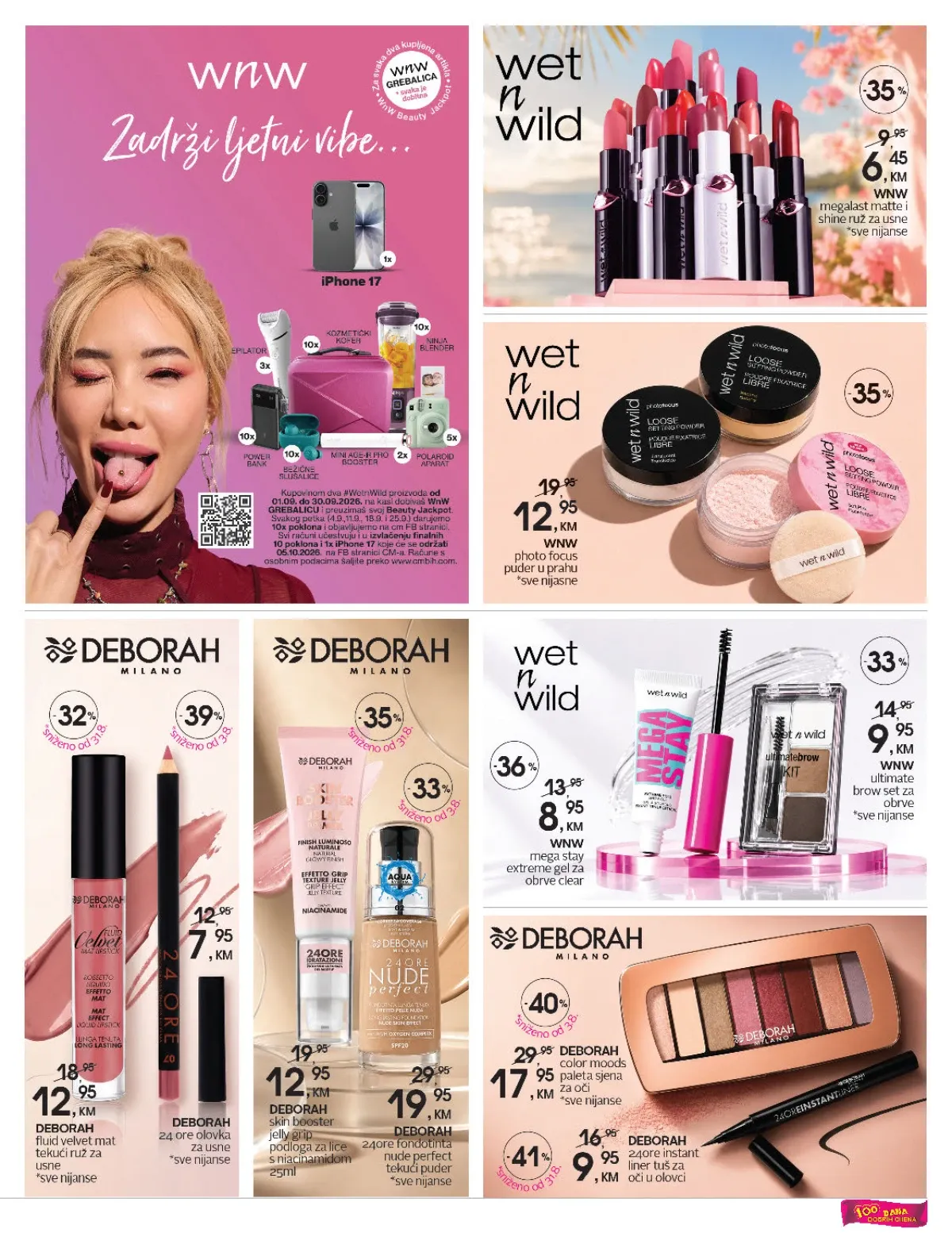 CM katalog – Wet n Wild i Deborah Milano šminka po sniženim cijenama