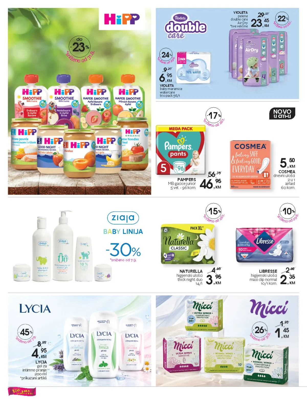 CM katalog – Pampers, Violeta, Naturella i baby program na akciji