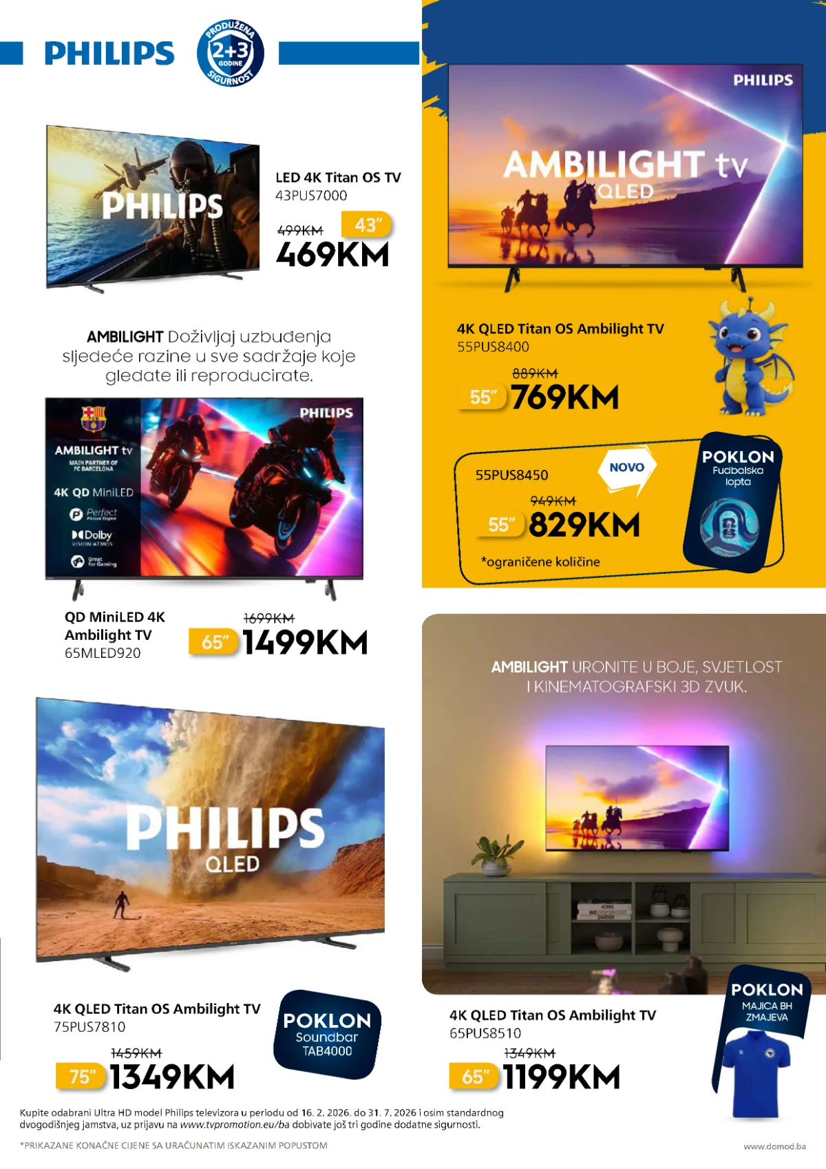 Domod katalog strana 3 Philips Ambilight televizori