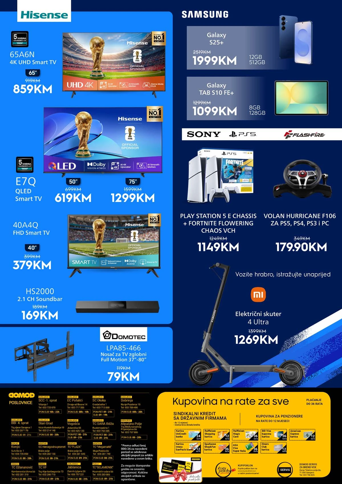 DOMOD akcija televizora strana 2 katalog sniženje Smart LED TV ponuda Bosna i Hercegovina