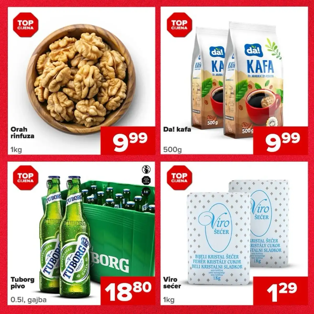 Đurić slavska akcija orasi kafa pivo šećer TOP cijene do 07.05.2026