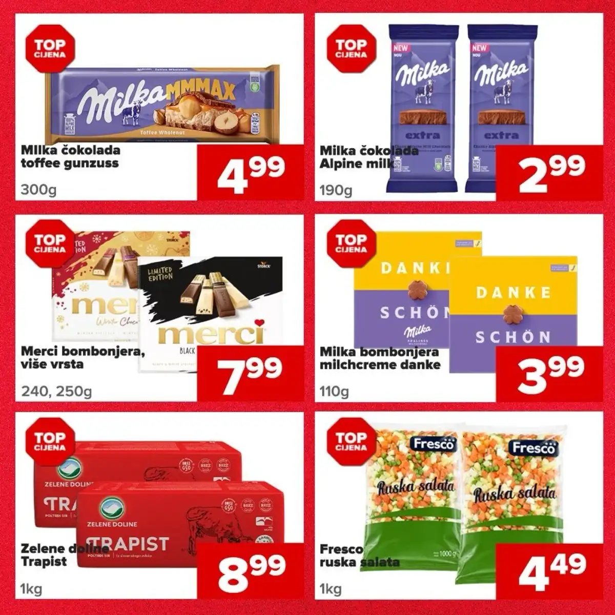 Đurić slavska akcija čokolade bombonjere i sirevi TOP cijene do 07.05.2026