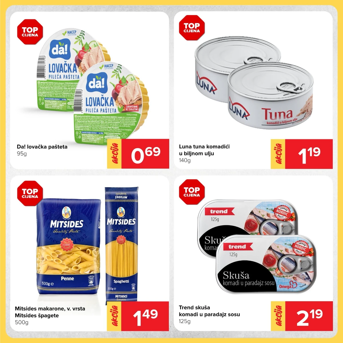 Đurić vikend akcija do 14.06.2026 – tuna, pašteta, tjestenina i skuša na akciji