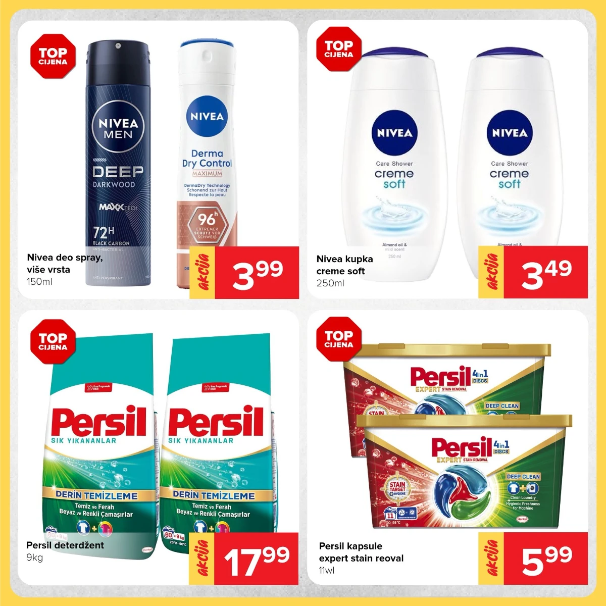 Đurić vikend akcija do 14.06.2026 – Nivea i Persil proizvodi po akcijskim cijenama