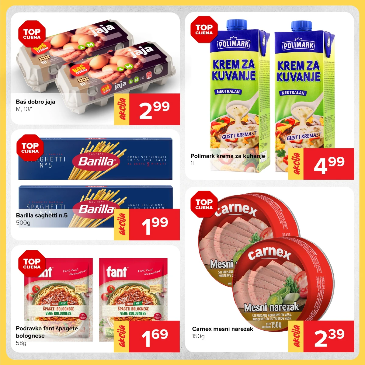 Đurić katalog akcija do 17.05.2026 – jaja, tjestenina i prehrambeni proizvodi