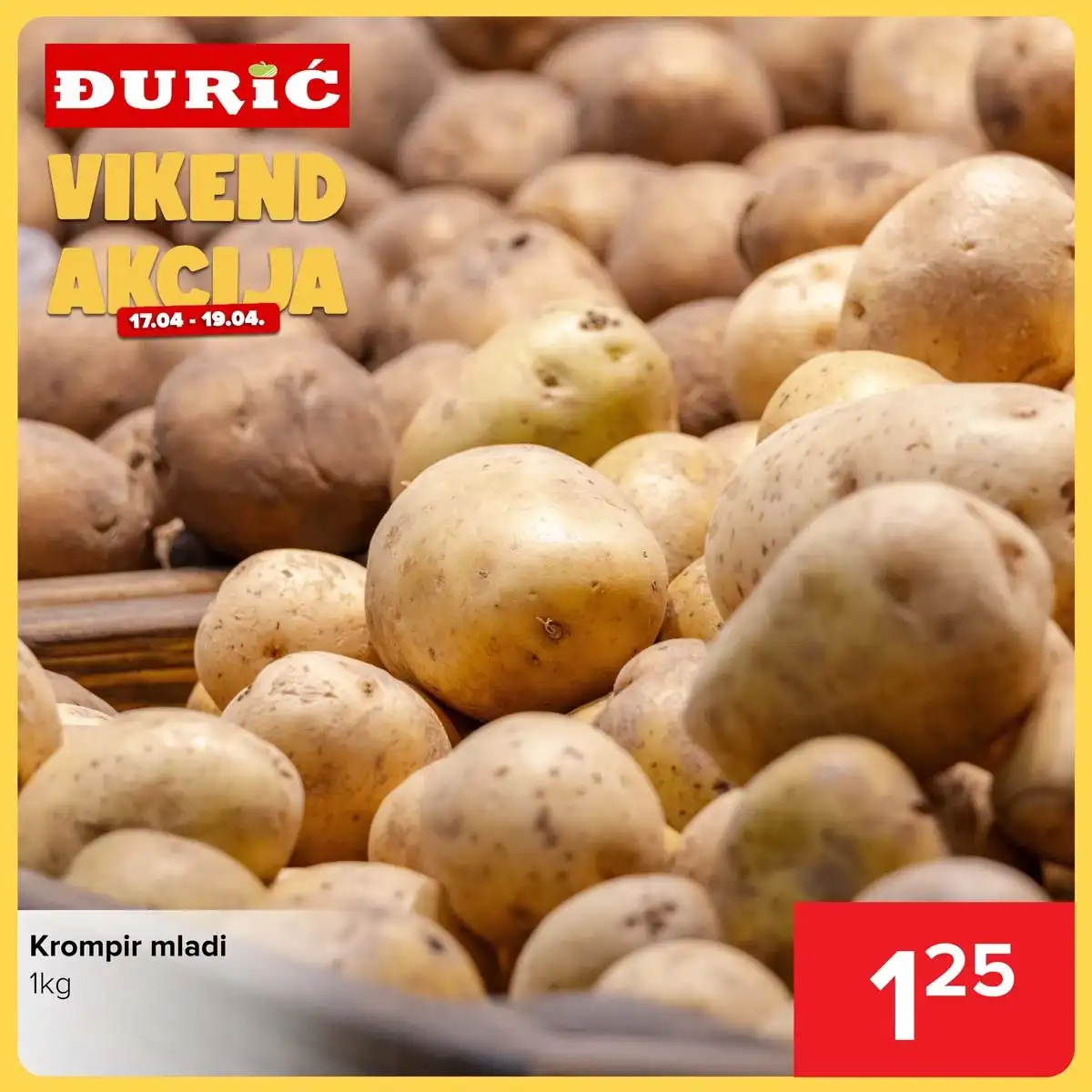 Đurić vikend katalog sniženja prehrane i kućnih proizvoda do 19. aprila 2026 – stranica 1