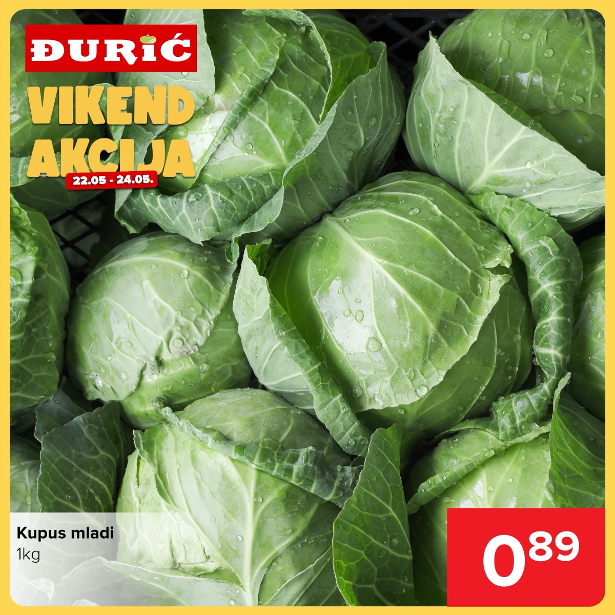 Đurić vikend akcija do 24.05.2026 – TOP cijene već od 0,39 KM