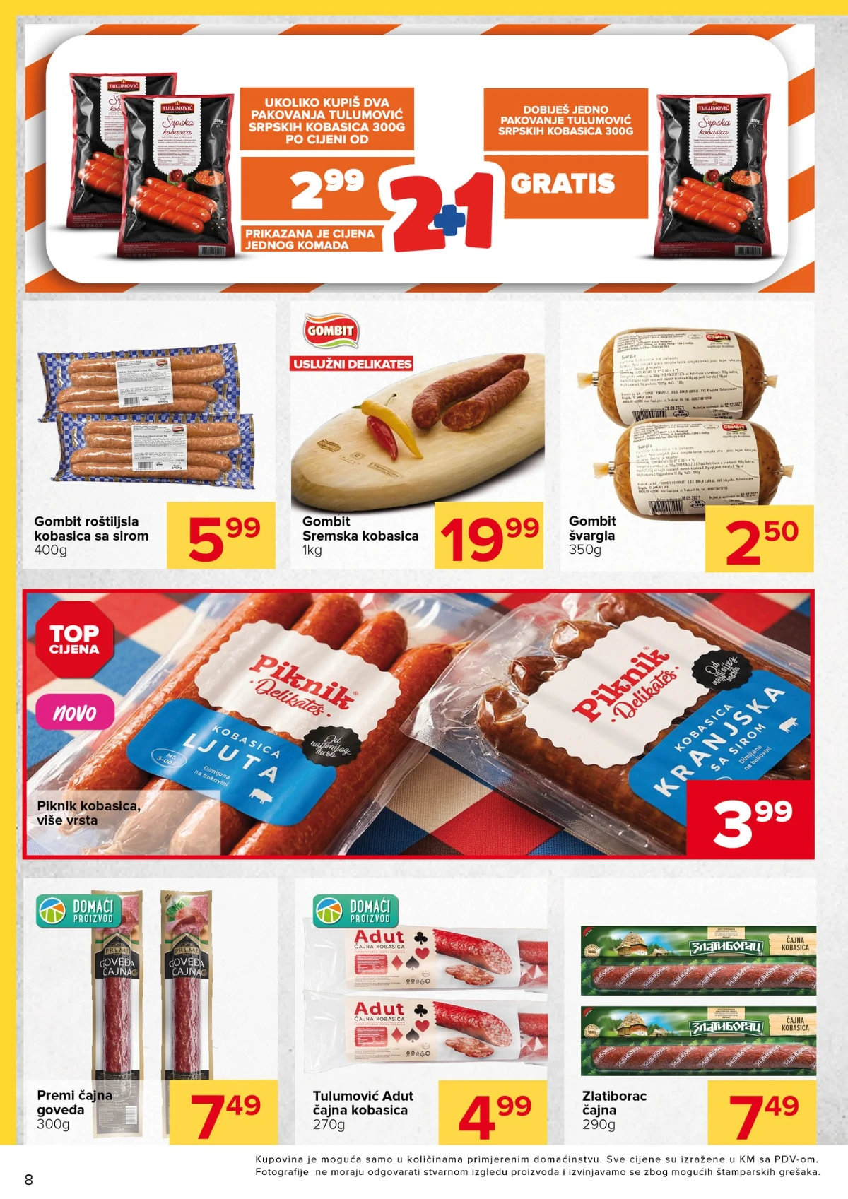 Đurić akcija kobasice čajne salame i delikatesni proizvodi