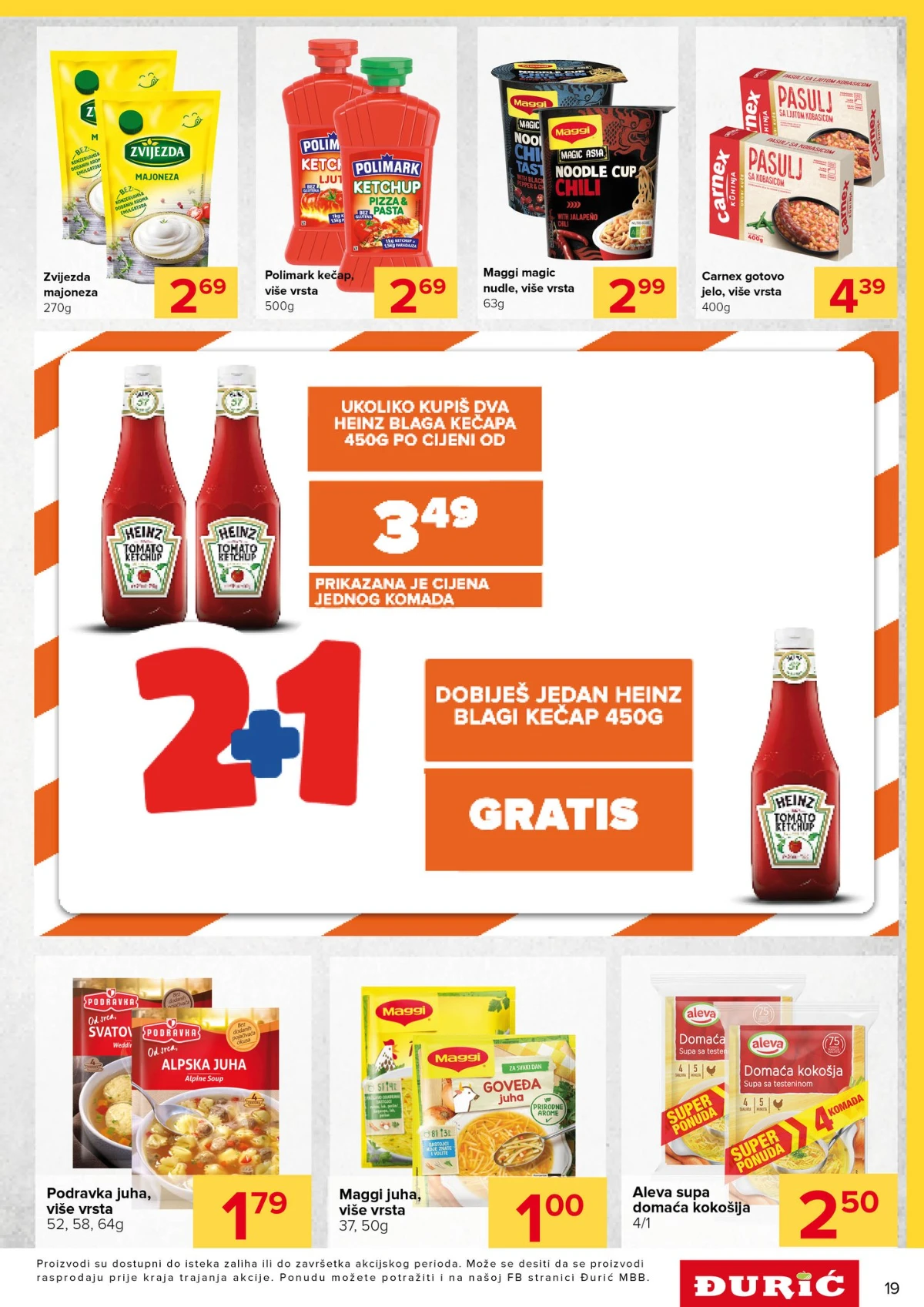 Đurić katalog akcija 04.06–17.06.2026 – prehrana, piće i kućne potrepštine na sniženju