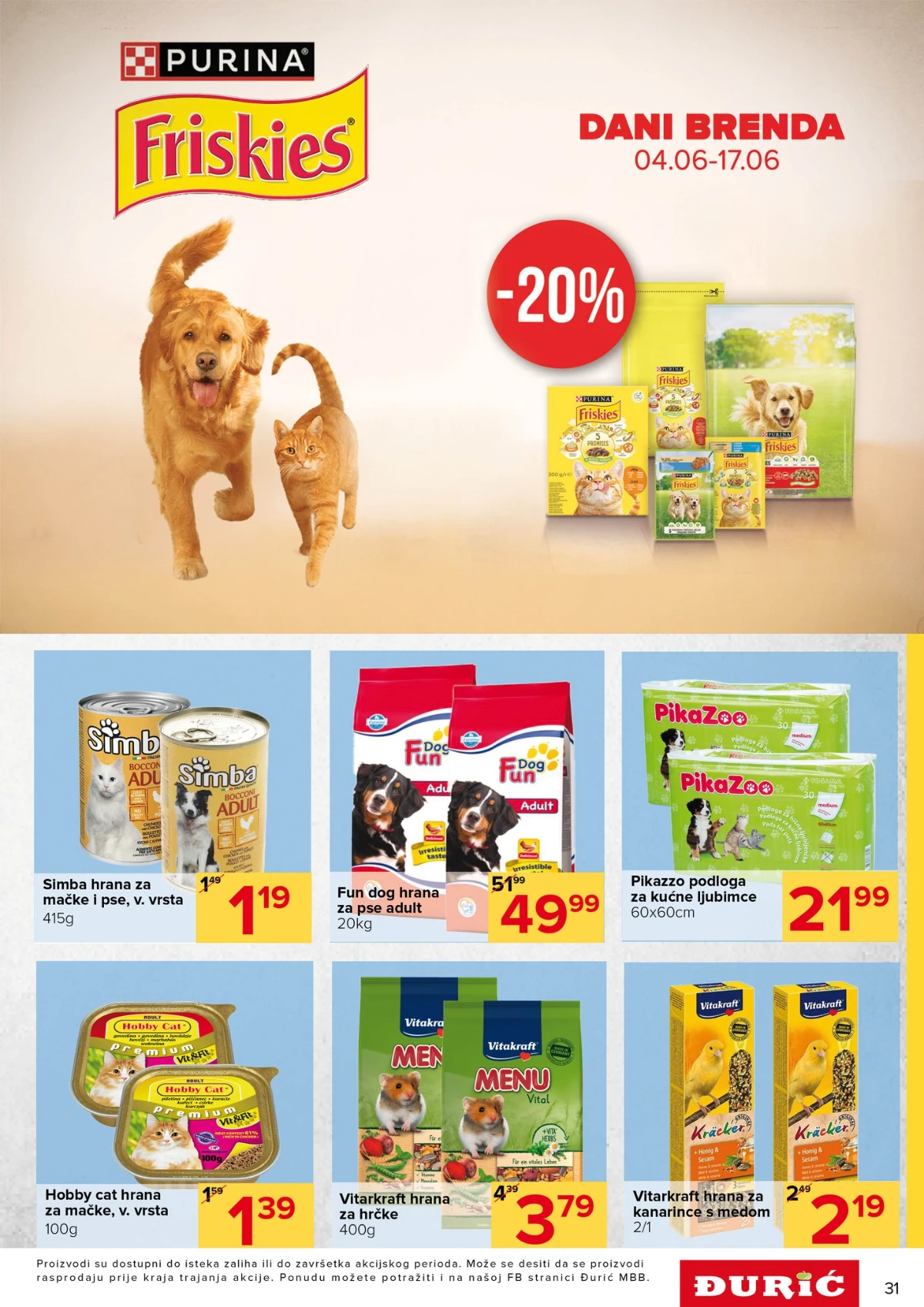 Đurić katalog akcija 04.06–17.06.2026 – prehrana, piće i kućne potrepštine na sniženju