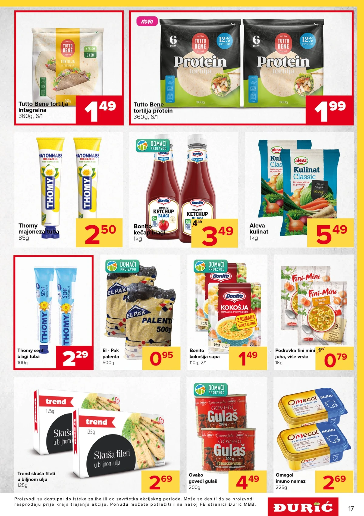 Đurić katalog akcija 21.05–03.06.2026 – prehrana, piće i kućne potrepštine na sniženju