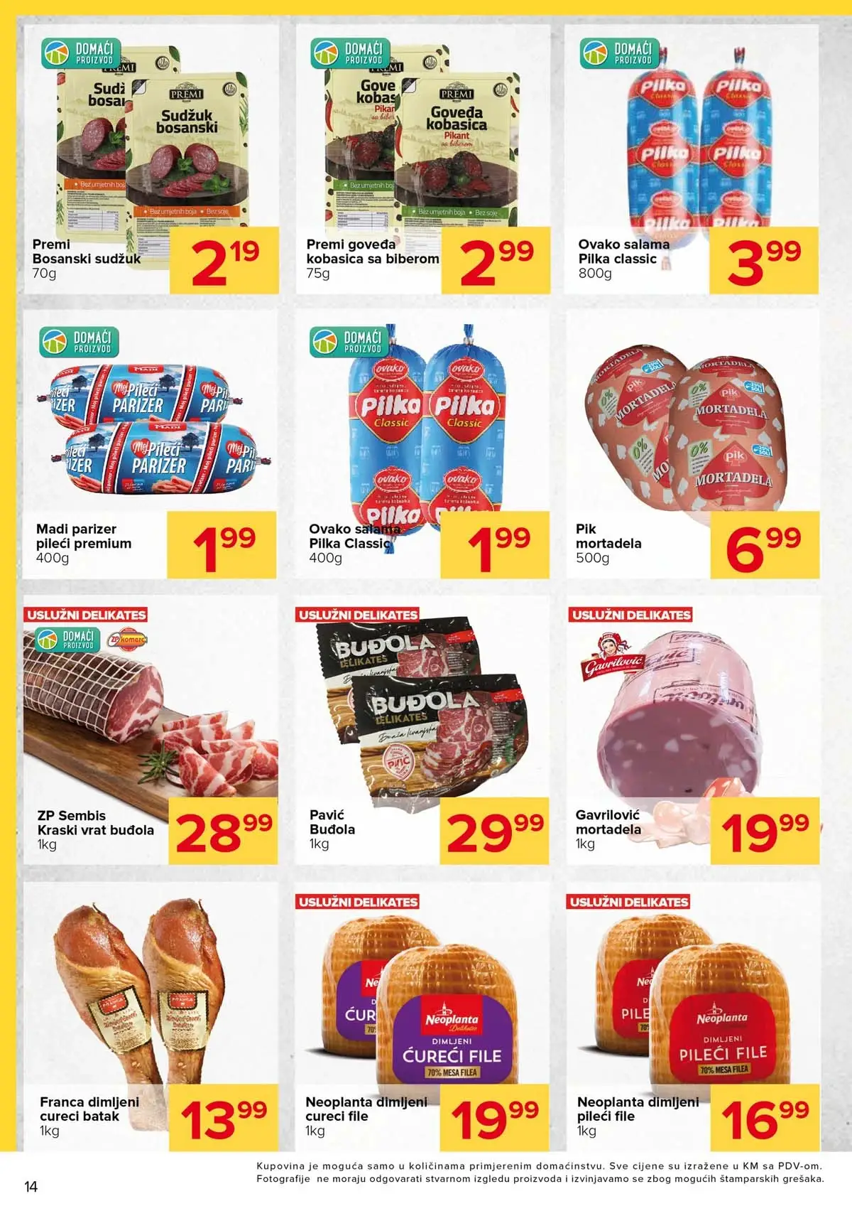 Đurić katalog sniženja do 12. aprila 2026 – prehrana i kućne potrepštine stranica 14